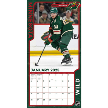 Minnesota Wild kalendár 2025 Wall Calendar