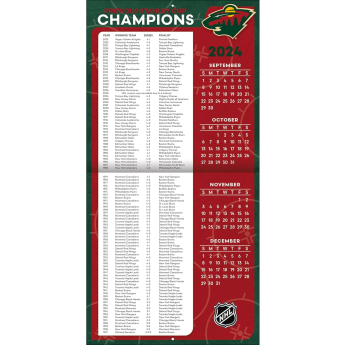 Minnesota Wild kalendár 2025 Wall Calendar