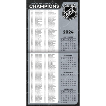 NHL produkty kalendár Elite 2025 Wall Calendar