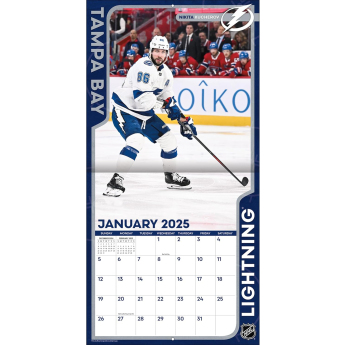 Tampa Bay Lightning kalendár 2025 Wall Calendar