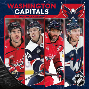 Washington Capitals kalendár 2025 Wall Calendar