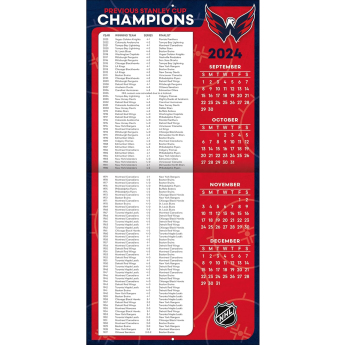 Washington Capitals kalendár 2025 Wall Calendar