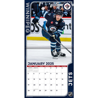 Winnipeg Jets kalendár 2025 Wall Calendar