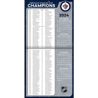 Winnipeg Jets kalendár 2025 Wall Calendar