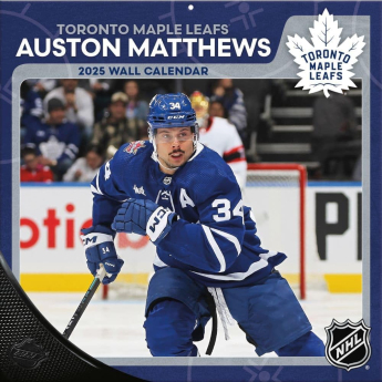 Toronto Maple Leafs kalendár #34 Auston Matthews 2025 Wall Calendar