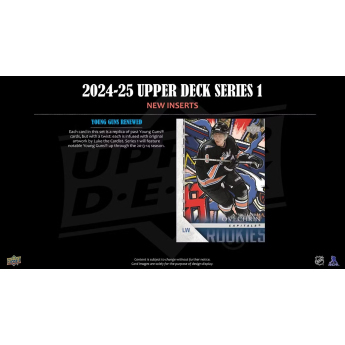 NHL boxy hokejové karty NHL 2024-25 Upper Deck Series 1 Blaster Box