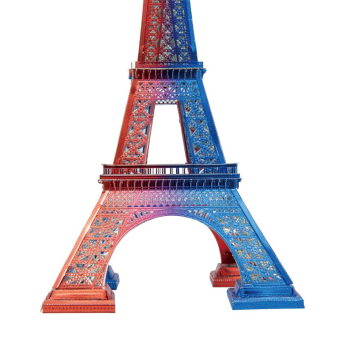 Paris Saint Germain 3D kovový model Eiffel Tower Model Kit