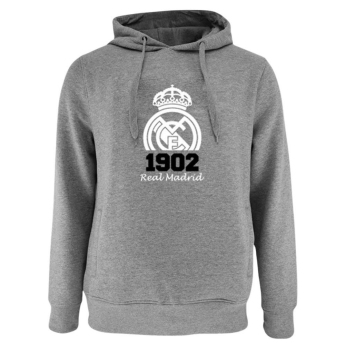 Real Madrid pánska mikina s kapucňou No21 Crest grey