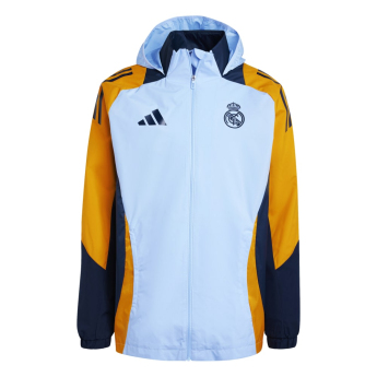 Real Madrid pánska futbalová bunda Allweather globlue