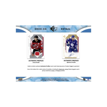 NHL boxy hokejové karty NHL 2023-24 Upper Deck SP Hockey Blaster Box