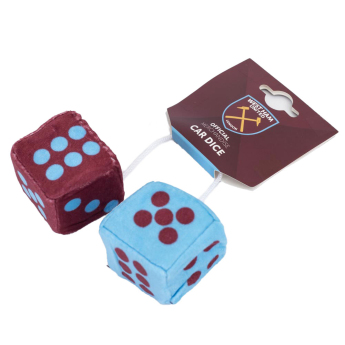 West Ham United kocky do auta Hanging Dice