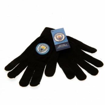 Manchester City detské rukavice Knitted Gloves Junior