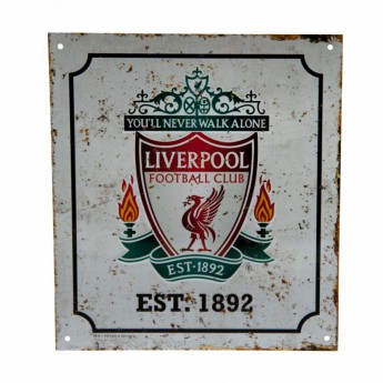 FC Liverpool ceduľa na stenu Retro Logo Sign