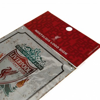 FC Liverpool ceduľa na stenu Retro Logo Sign